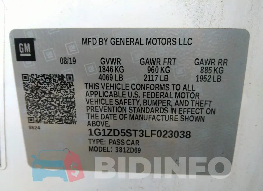 1G1ZD5ST3LF023038 Photo# 9