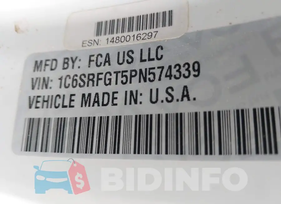 1C6SRFGT5PN574339 Photo# 9