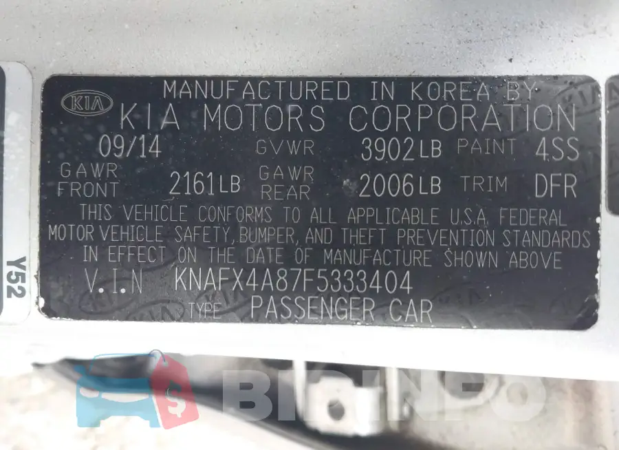 KNAFX4A87F5333404 Photo# 9
