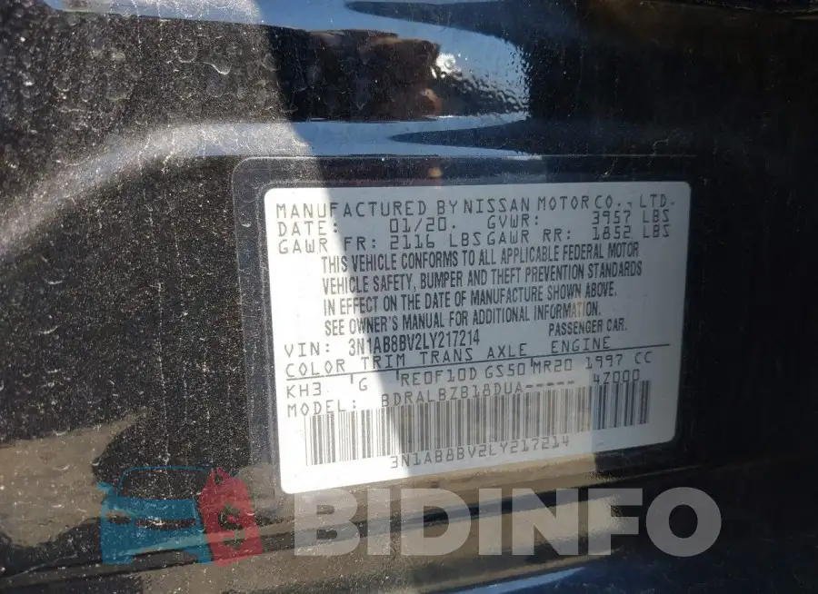 3N1AB8BV2LY217214 Photo# 9