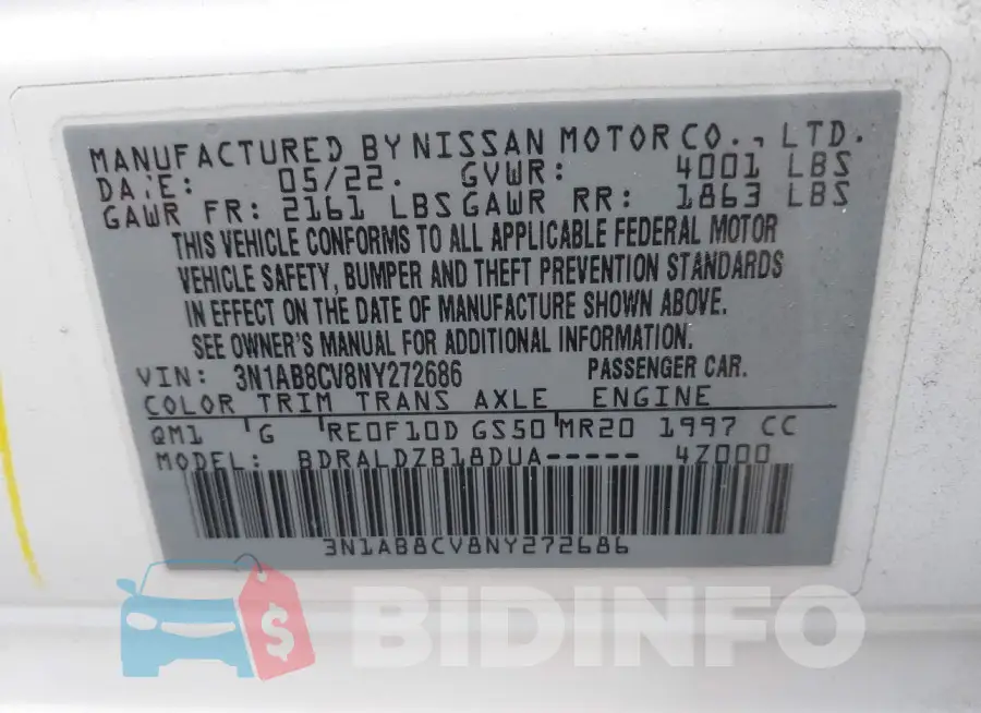 3N1AB8CV8NY272686 Photo# 9