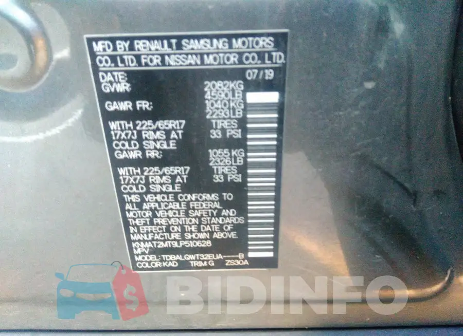 KNMAT2MT9LP510628 Photo# 9