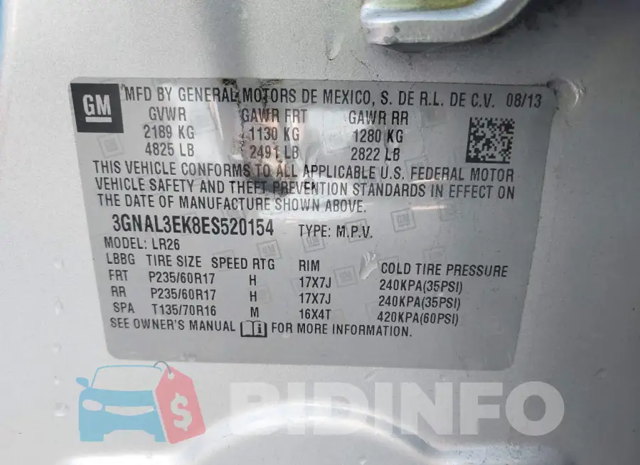 3GNAL3EK8ES520154 Photo# 9