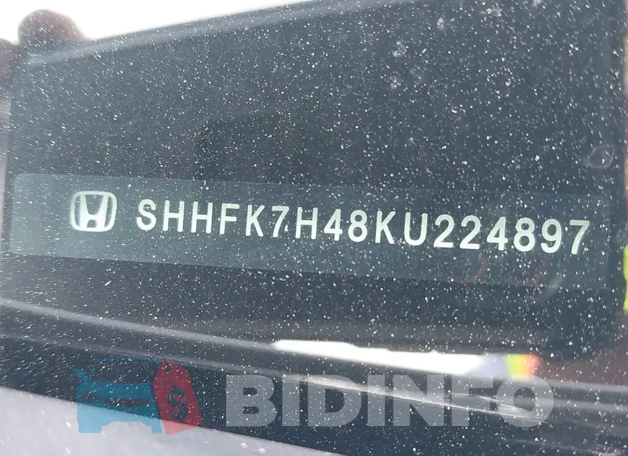 SHHFK7H48KU224897 Photo# 9