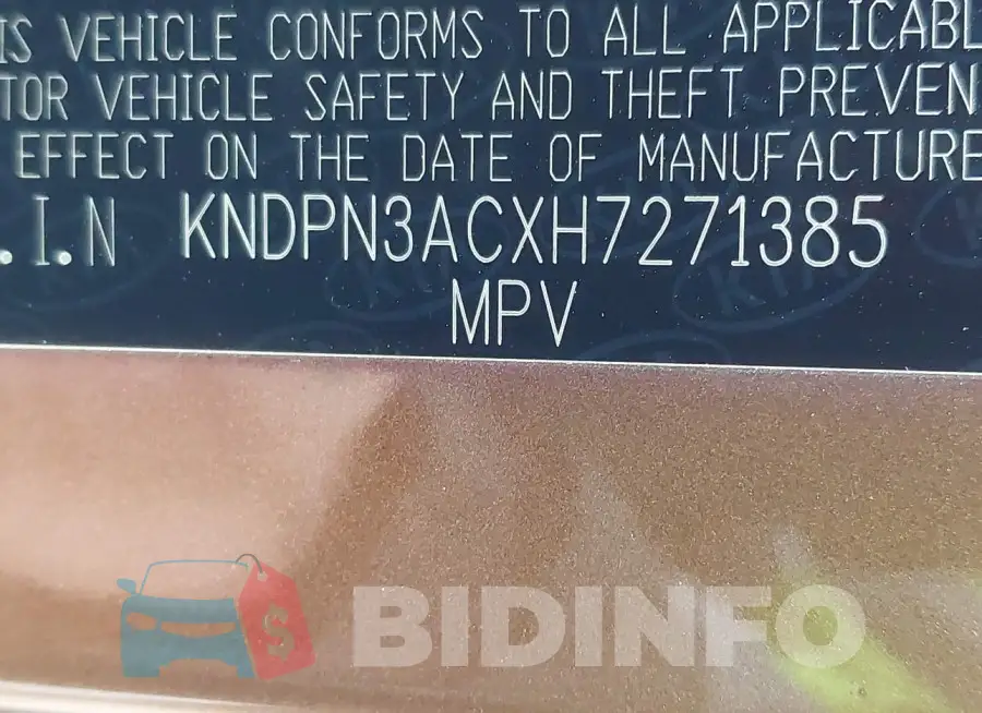 KNDPN3ACXH7271385 Photo# 9