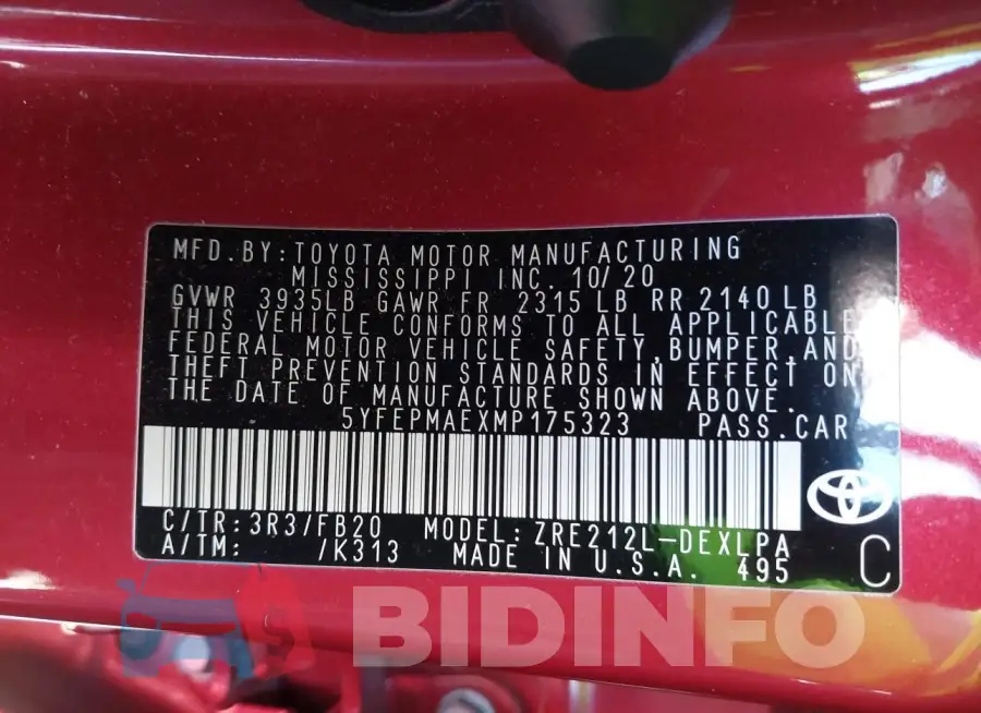 5YFEPMAEXMP175323 Photo# 9