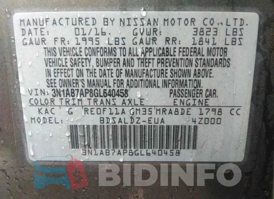 3N1AB7AP8GL640458 Photo# 9