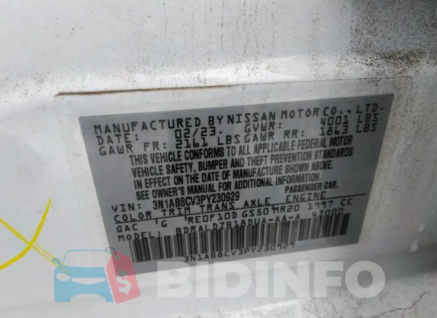 3N1AB8CV3PY230929 Photo# 9