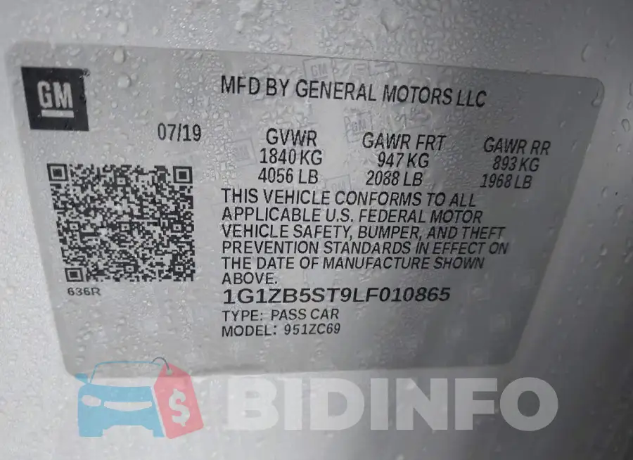 1G1ZB5ST9LF010865 Photo# 9