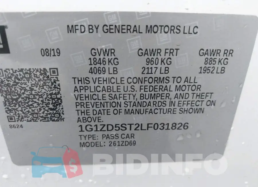 1G1ZD5ST2LF031826 Photo# 9