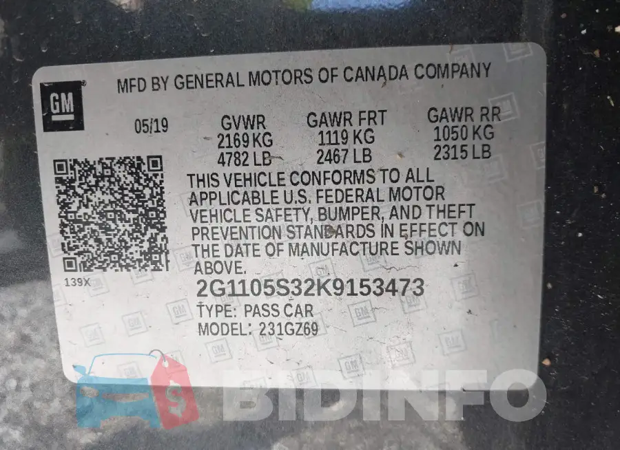 2G1105S32K9153473 Photo# 9