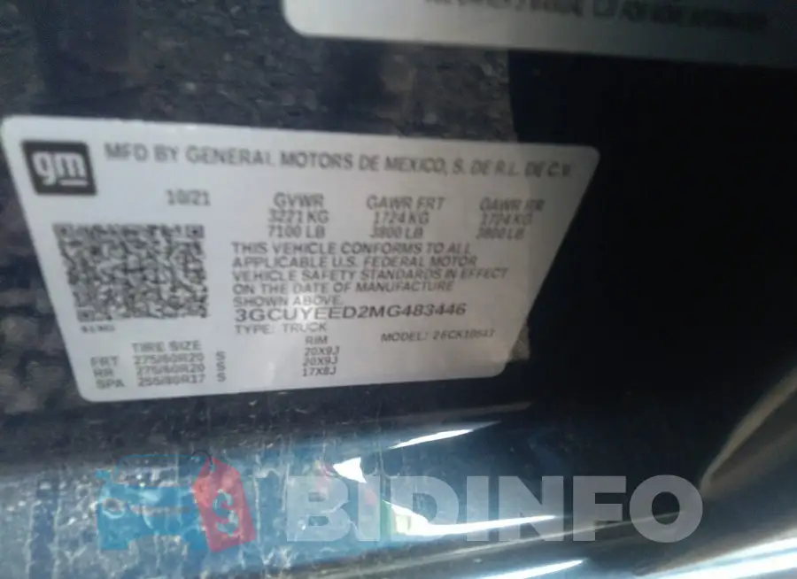 3GCUYEED2MG483446 Photo# 9