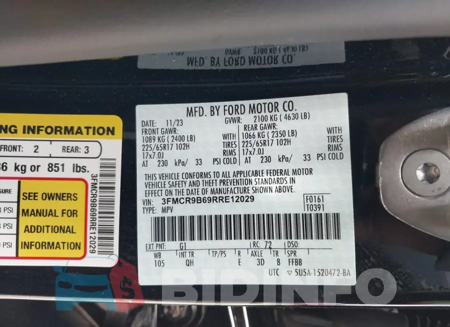 3FMCR9B69RRE12029 Photo# 9