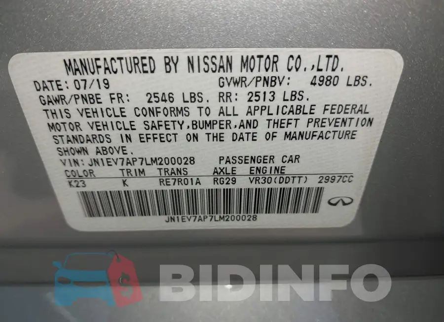 JN1EV7AP7LM200028 Photo# 9