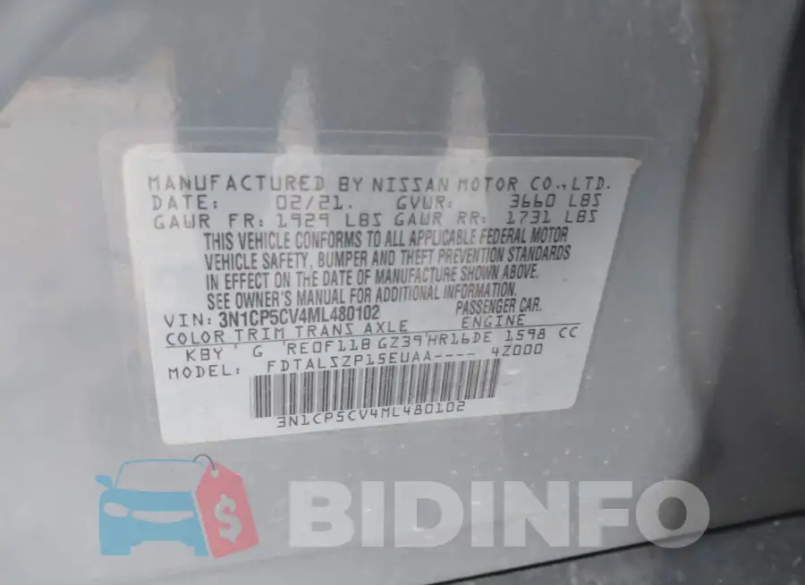 3N1CP5CV4ML480102 Photo# 9