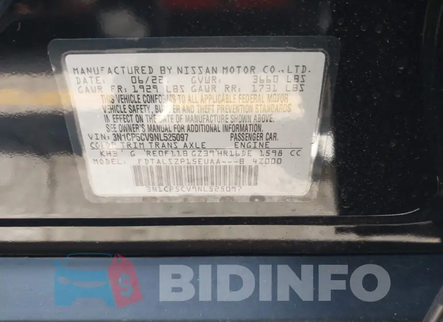 3N1CP5CV9NL525097 Photo# 9