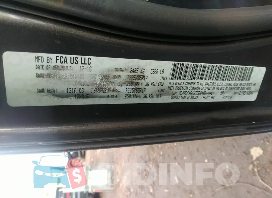 3C4PDCAB4HT568402 Photo# 9