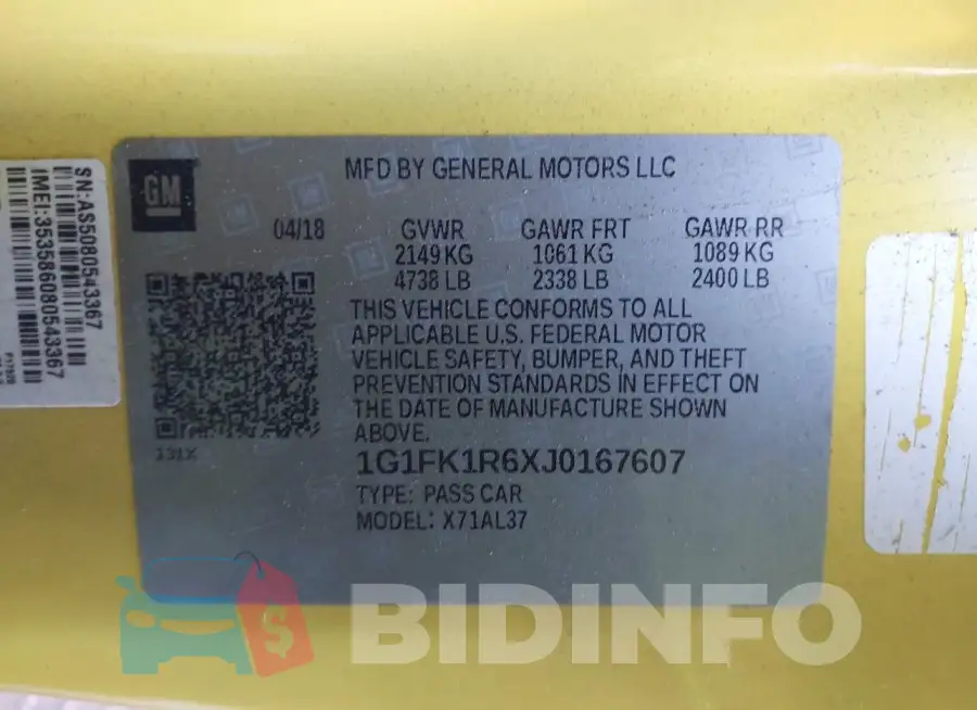 1G1FK1R6XJ0167607 Photo# 9