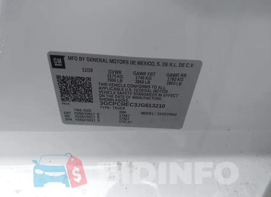 3GCPCREC3JG613210 Photo# 9