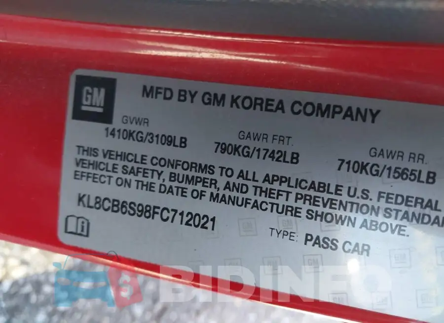 KL8CB6S98FC712021 Photo# 9