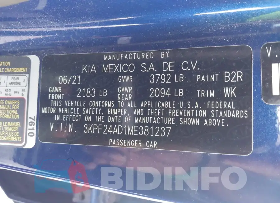 3KPF24AD1ME381237 Photo# 9