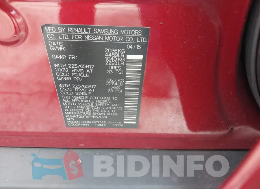 KNMAT2MT8FP557024 Photo# 9