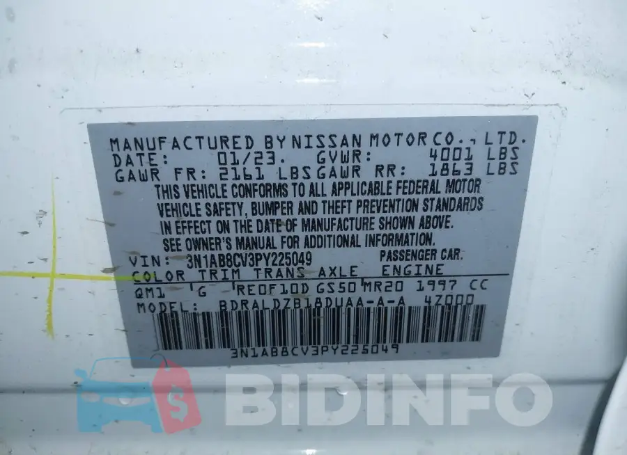 3N1AB8CV3PY225049 Photo# 9