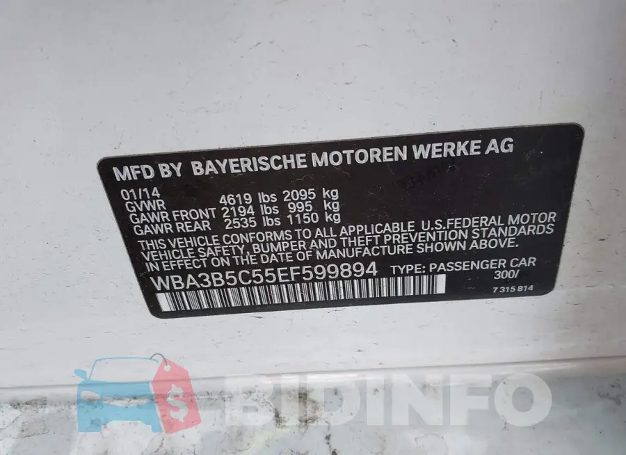 WBA3B5C55EF599894 Photo# 9