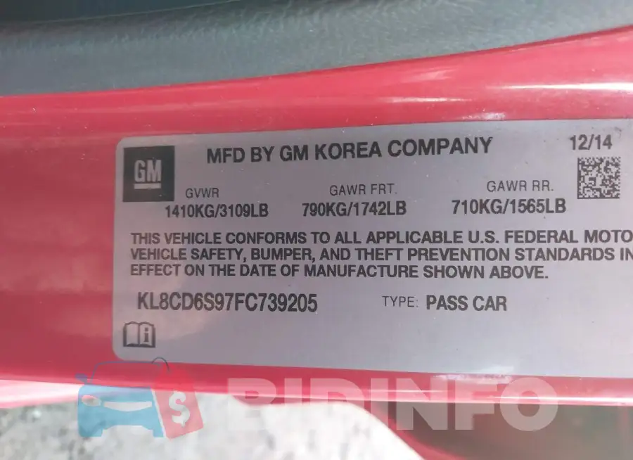 KL8CD6S97FC739205 Photo# 9