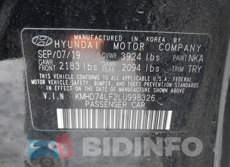 KMHD74LF2LU998326 Photo# 9