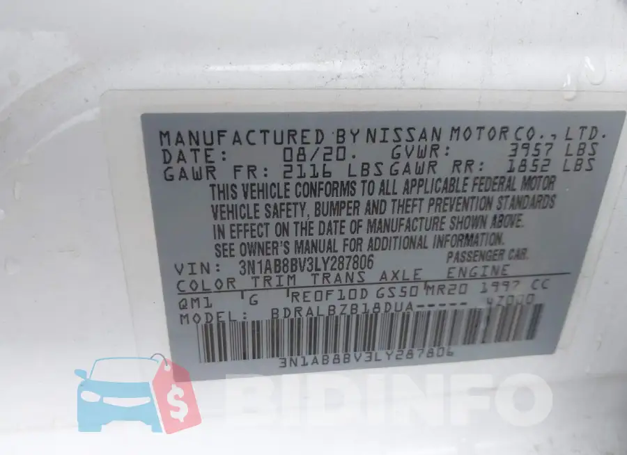 3N1AB8BV3LY287806 Photo# 9