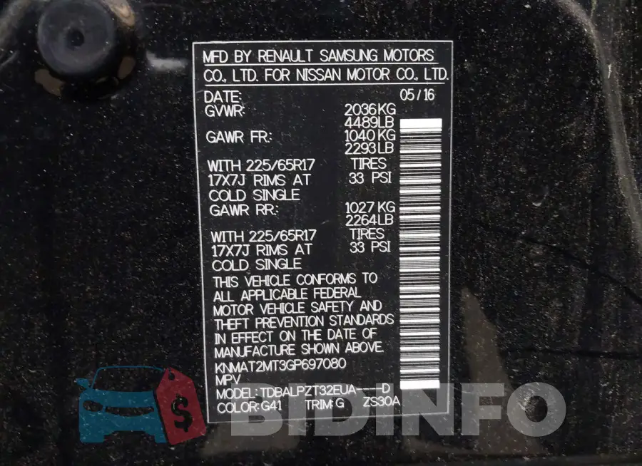 KNMAT2MT3GP697080 Photo# 9