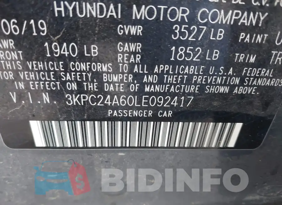 3KPC24A60LE092417 Photo# 9