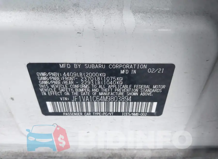 JF1VA1C64M9803894 Photo# 9