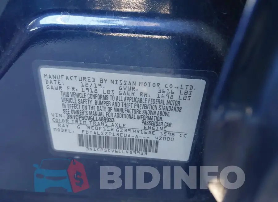 3N1CP5CV6LL489933 Photo# 9