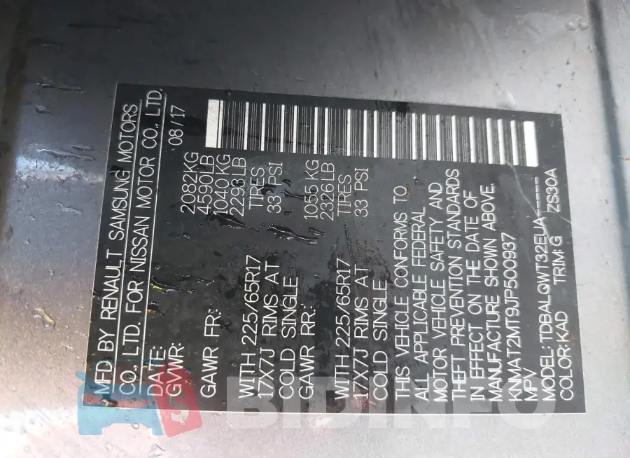KNMAT2MT9JP500937 Photo# 9