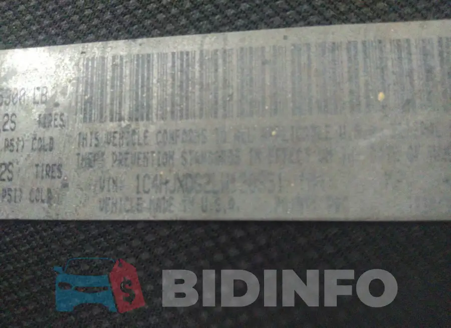 1C4HJXDG2LW120951 Photo# 9