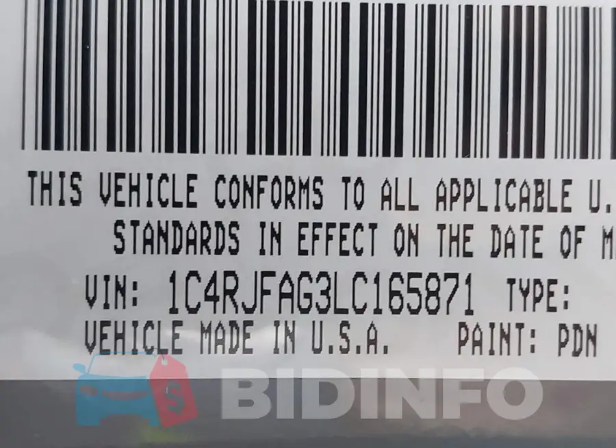 1C4RJFAG3LC165871 Photo# 9