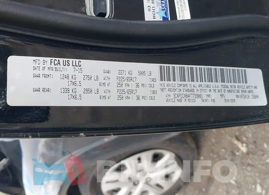 3C4PDCAB4FT739081 Photo# 9