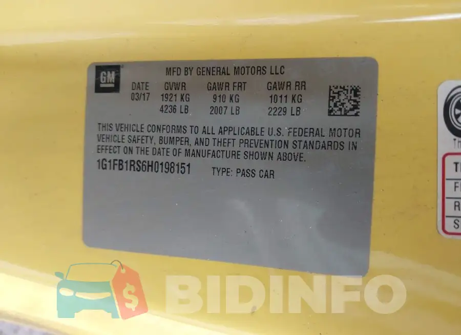 1G1FB1RS6H0198151 Photo# 9