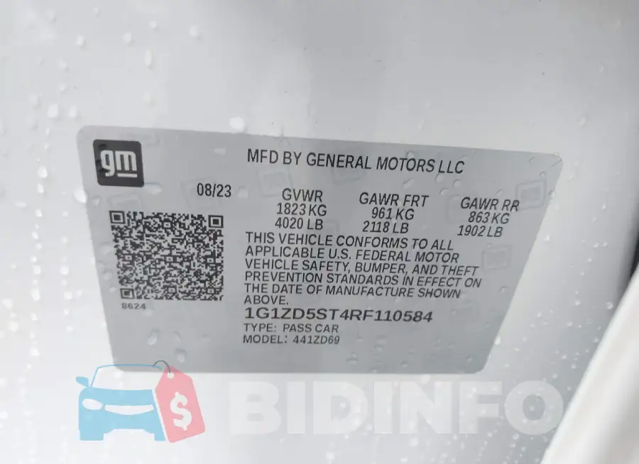1G1ZD5ST4RF110584 Photo# 9