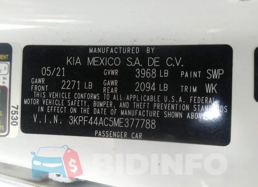 3KPF44AC5ME377788 Photo# 9