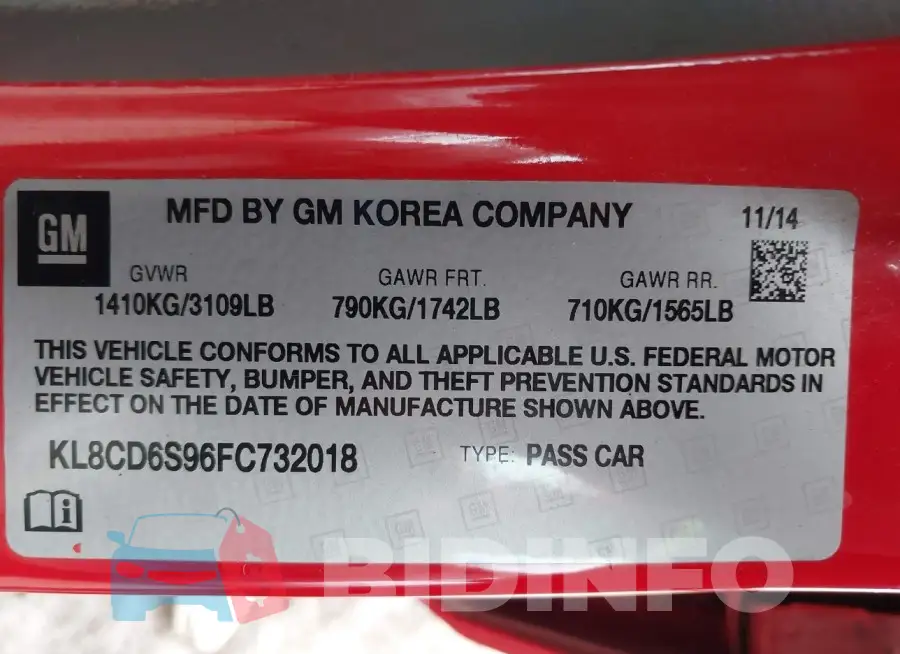 KL8CD6S96FC732018 Photo# 9