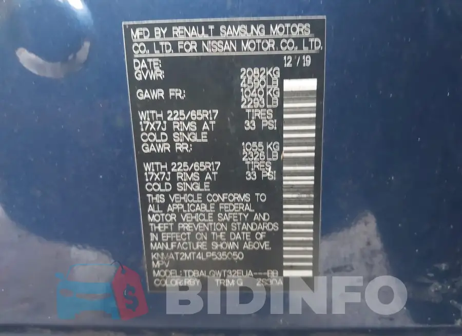 KNMAT2MT4LP535050 Photo# 9