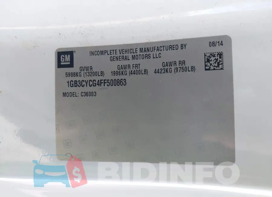1GB3CYCG4FF500863 Photo# 9