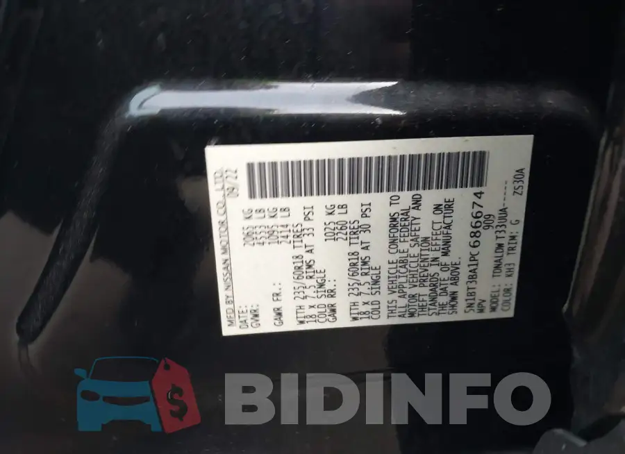 5N1BT3BA1PC686674 Photo# 9