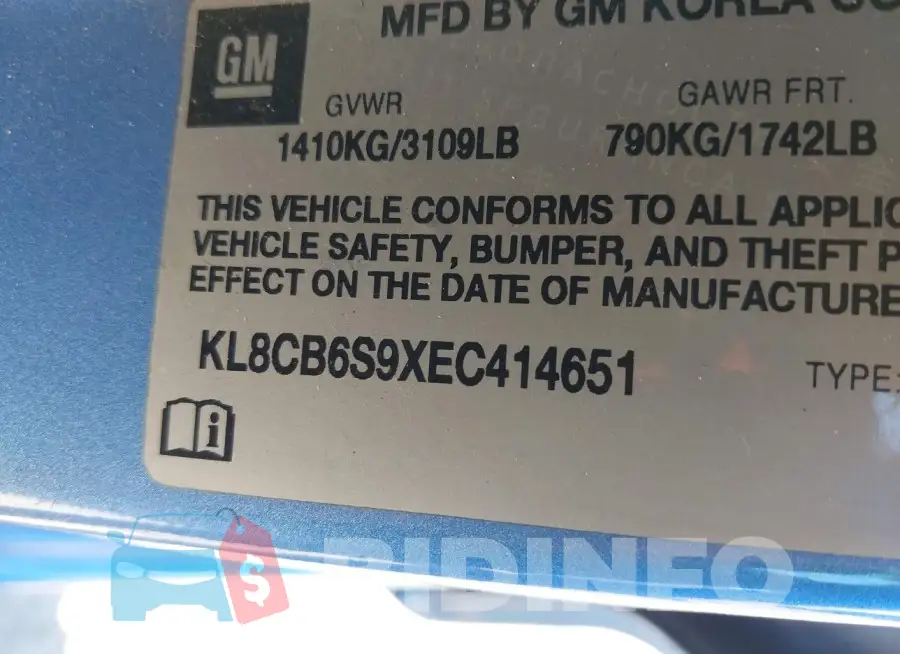 KL8CB6S9XEC414651 Photo# 9