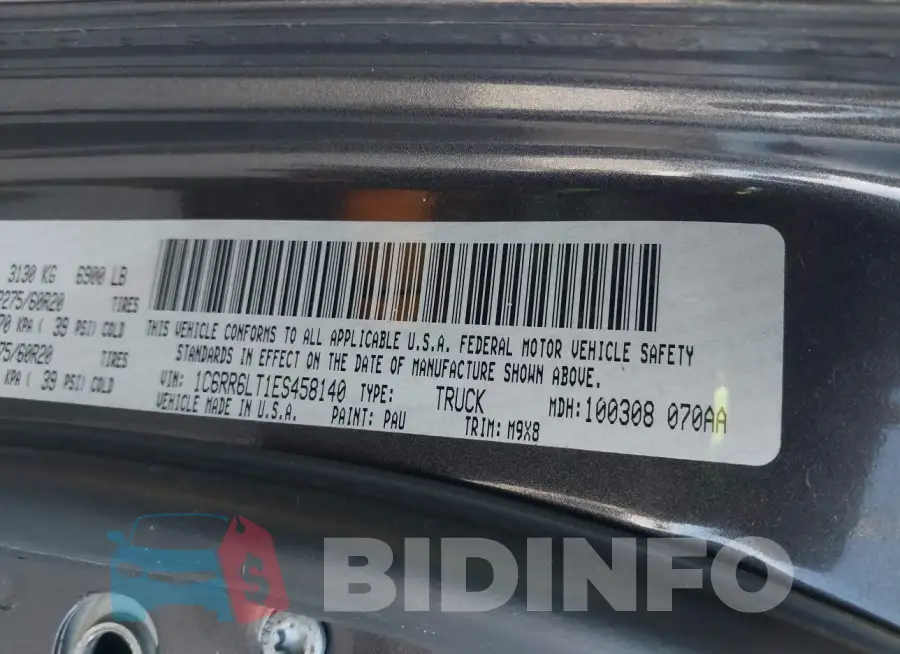 1C6RR6LT1ES458140 Photo# 9