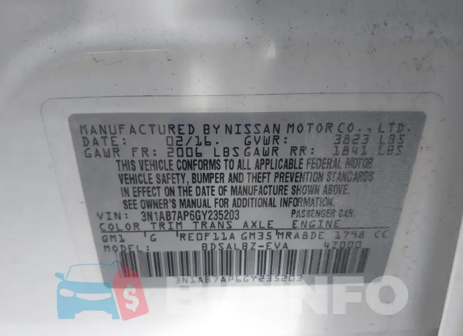 3N1AB7AP6GY235203 Photo# 9