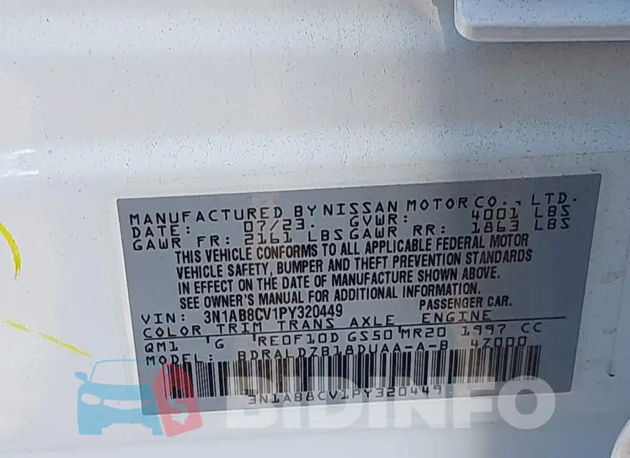 3N1AB8CV1PY320449 Photo# 9